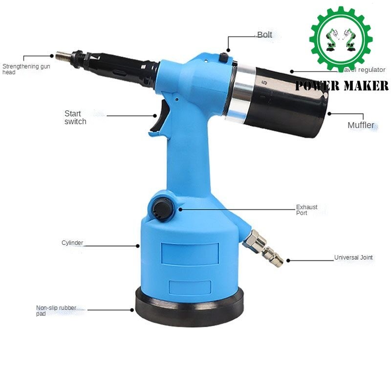 Automatic Insert Threaded Riveting Rivnut Tool Pneumatic Air Rivet Nut Guns