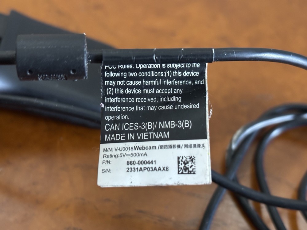 Two Logitech 720p Webcams - Used