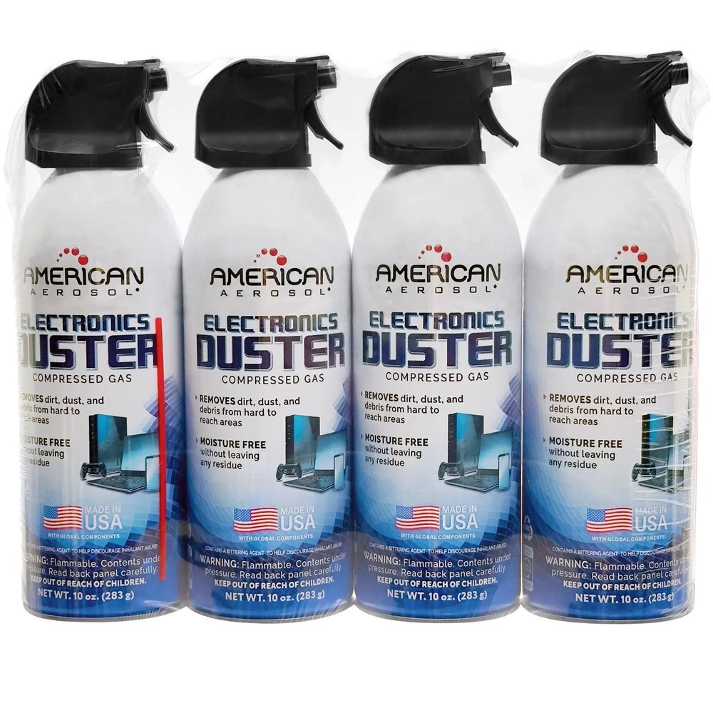 Compressed Gas Electronics Duster 10 oz., 4 Pack