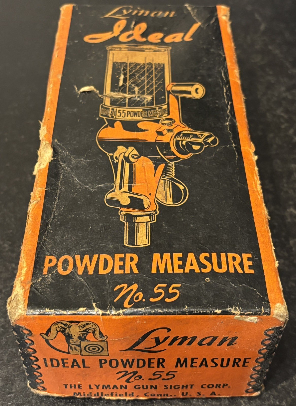 Vintage LYMAN No. 55 Ideal Powder Measure in original box w/instructions