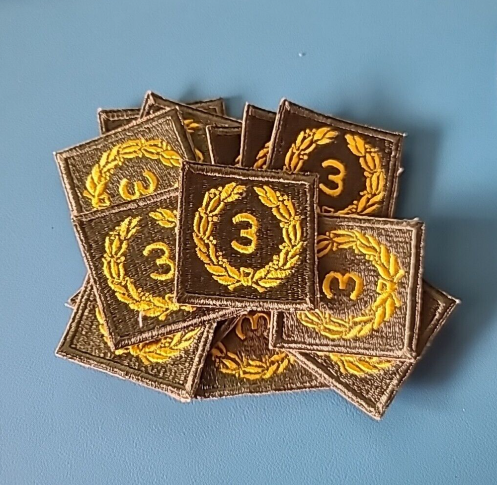 One-WW2-3rd Award Distinguished Unit Citation-Snow Back Patch- (1) One Patch)*