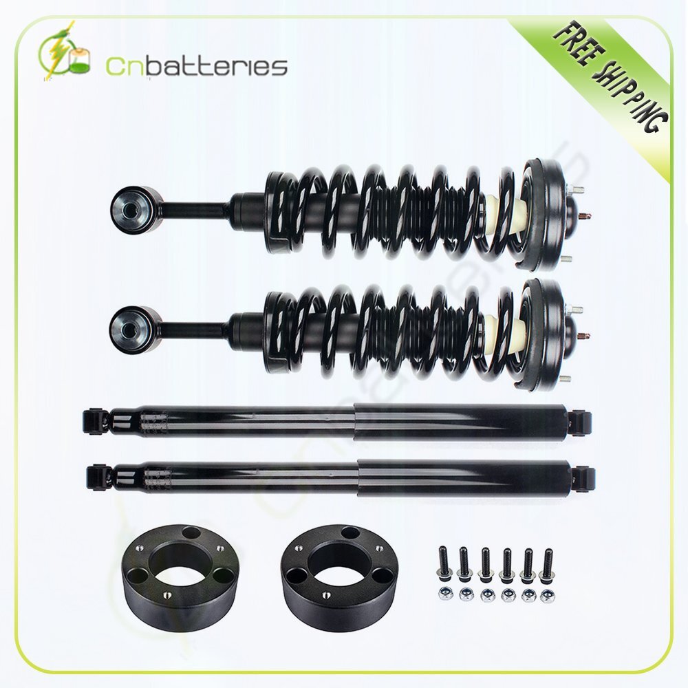 For Ford F150 3" Front Leveling Kit & Front Complete Struts Spring & Rear Shocks