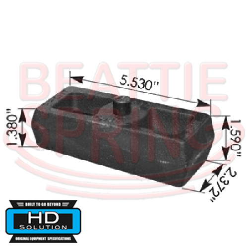 1.5 inch Leaf Spring Lift or Lowering Blocks 1-1/2"