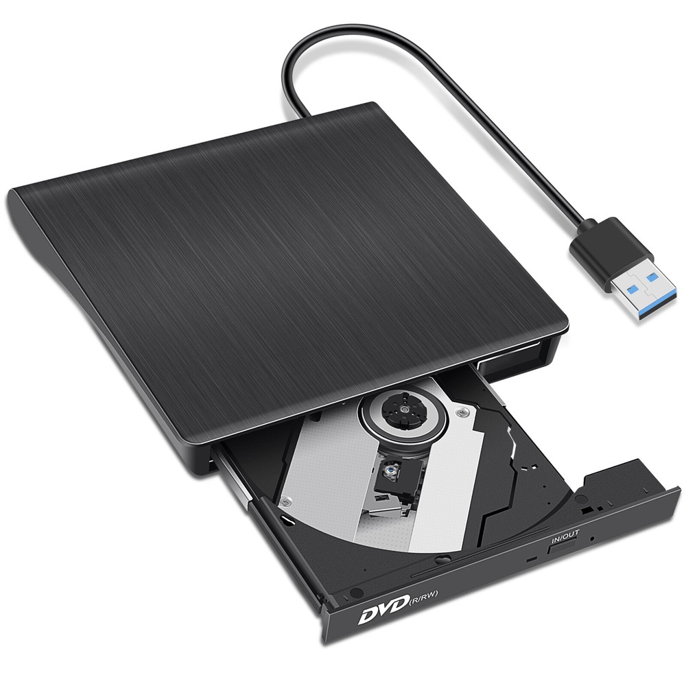 Portable USB 3.0 External CD DVD Drive Burner Writer Player for Laptop Computer