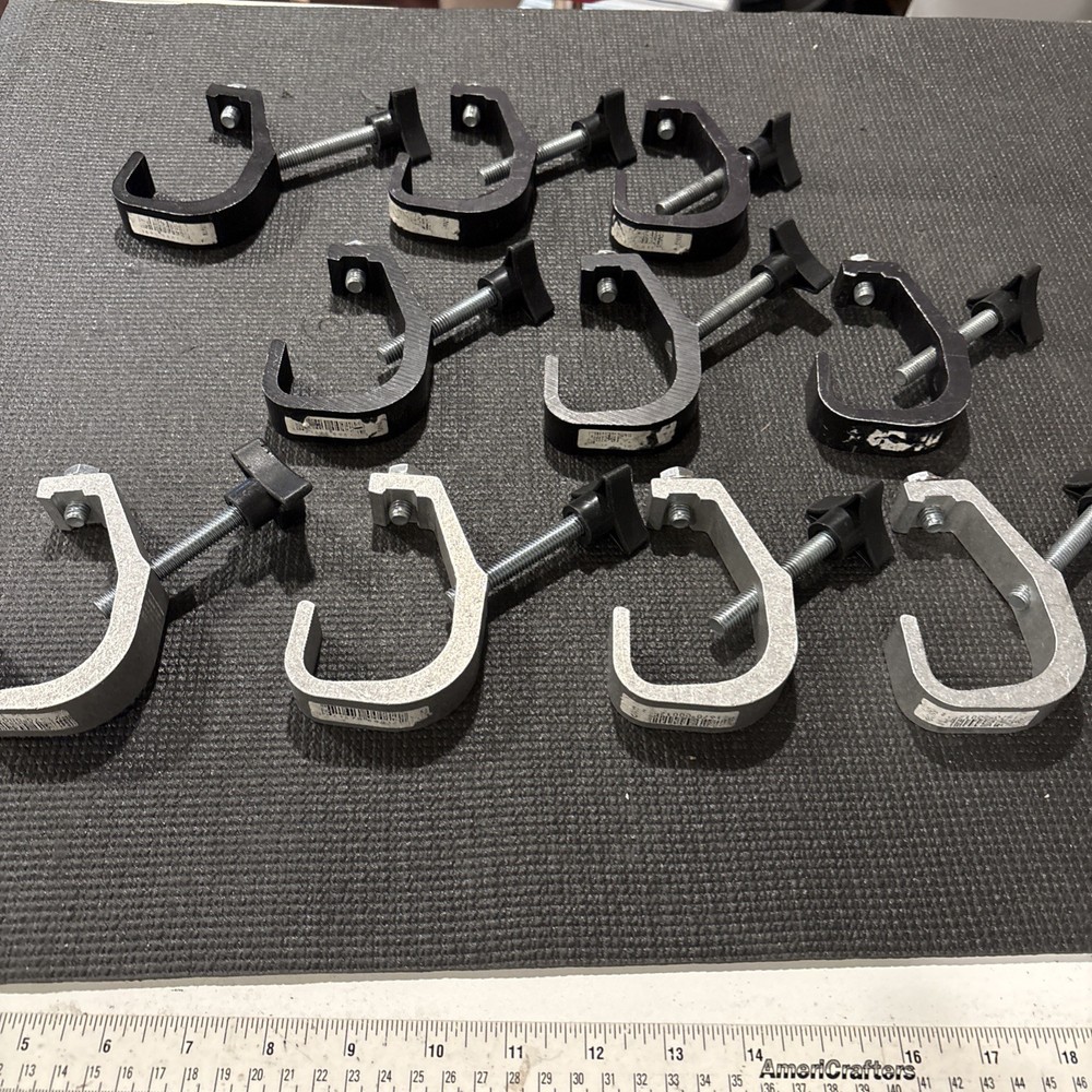 The Light Source, 10 Count Mini-Clamps with Knobs 150lb Capacity.