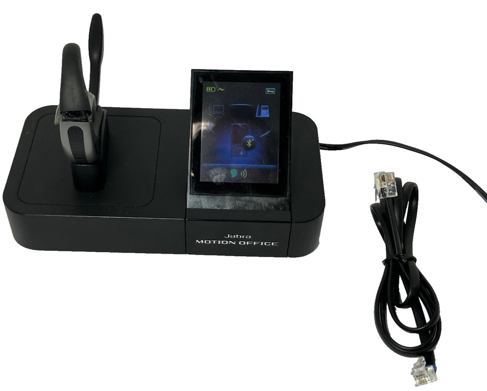 Jabra Motion Office WH-B006 WHB006 Bluetooth Headset with Touchscreen Base