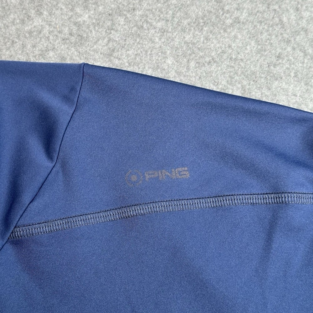 Ping SensorCool 1/4 Zip Pullover XL Blue Golf Performance Shirt