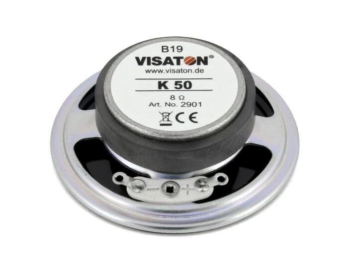 Speaker 2 Inch Round 2 Watt 8 Ohm Waterproof Mylar Cone Visaton K50-8
