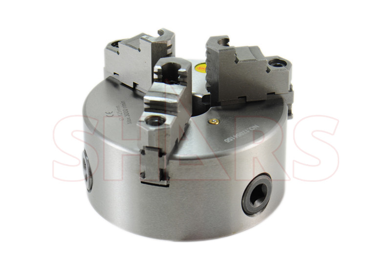 SHARS 5" 3Jaw Reversible Jaw Self-Centering Lathe Chuck+.003” TIR Certificate L[