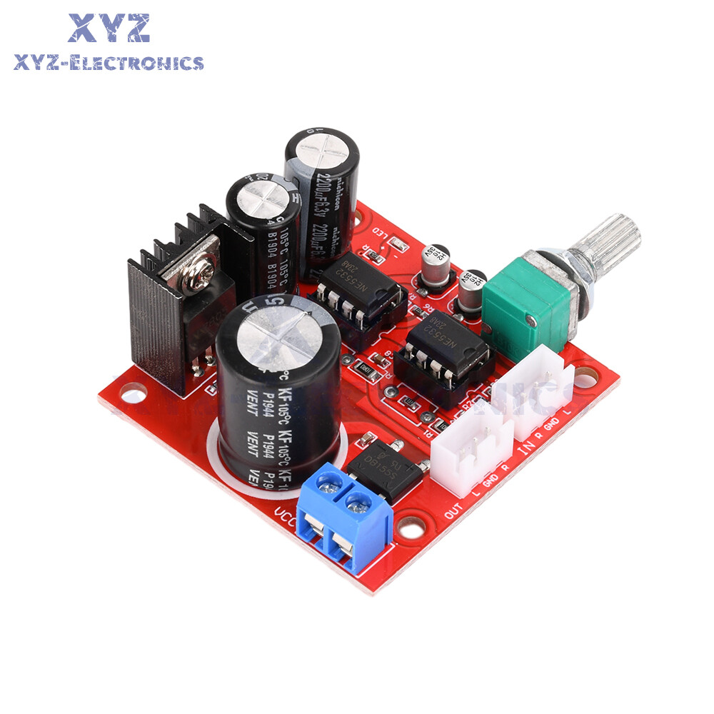 NE5532 Preamplifier Board Single Power Supply Dual Op Amp Preamplifier Module