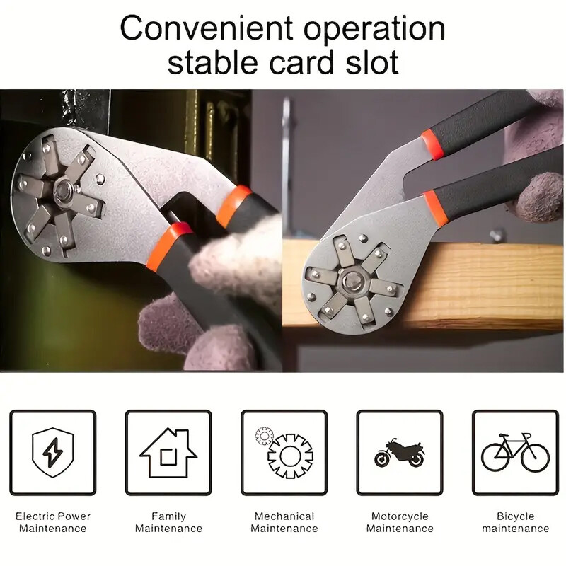 6" or 8" Universal Magic Wrench Multifunctional Adjustable Wrenches Spanner Tool