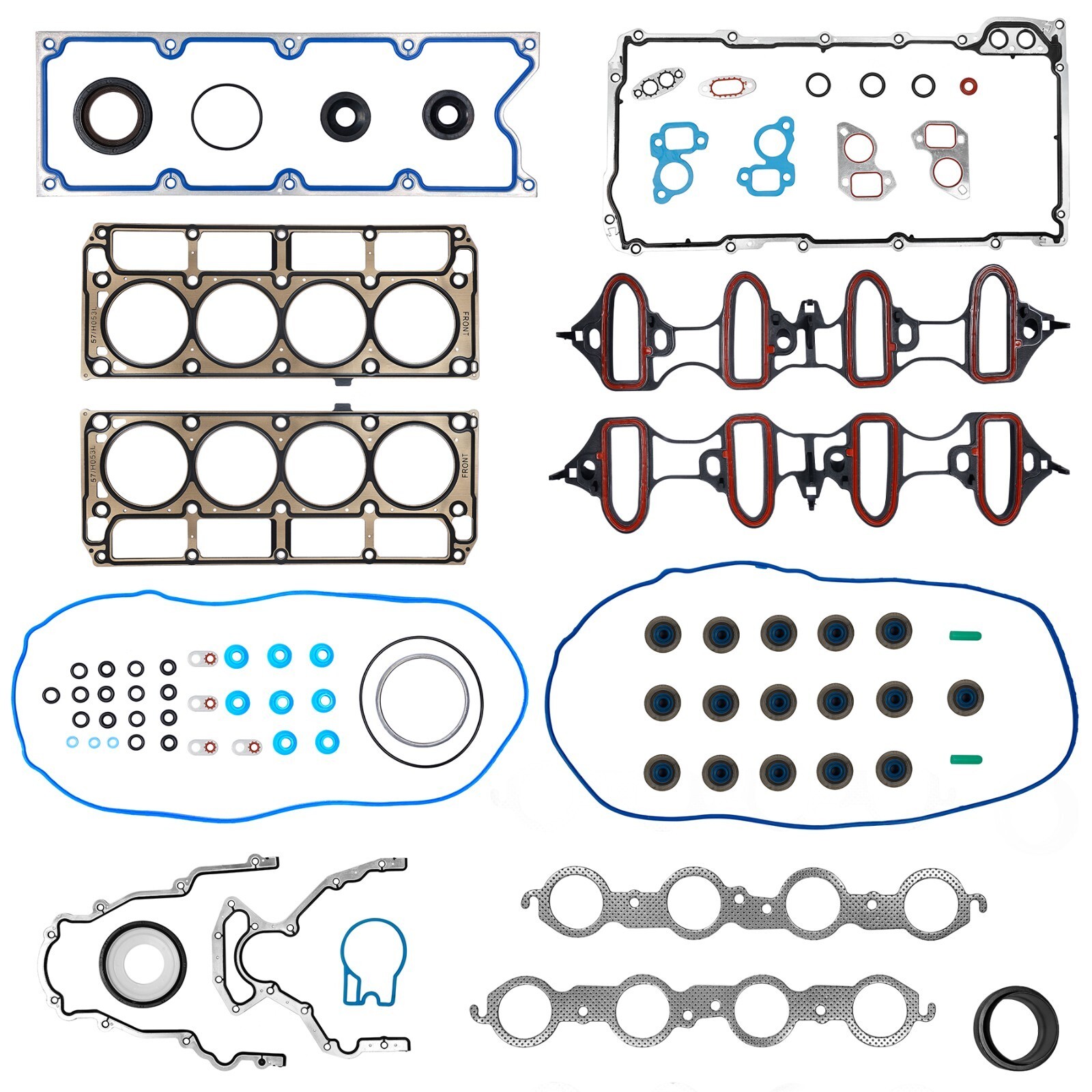 5.3L 4.8L Head Full Gasket Set For 02-11 Chevy Silverado 1500 Tahoe GMC Sierra