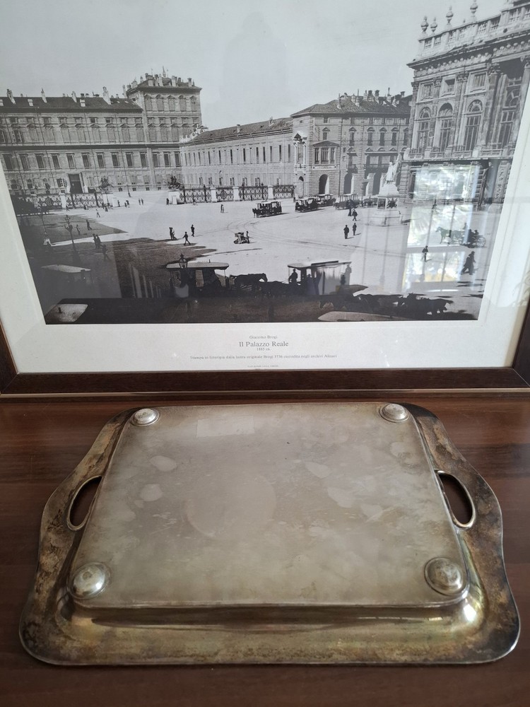 Large Antique Asprey & Co Silver Plated Tray.