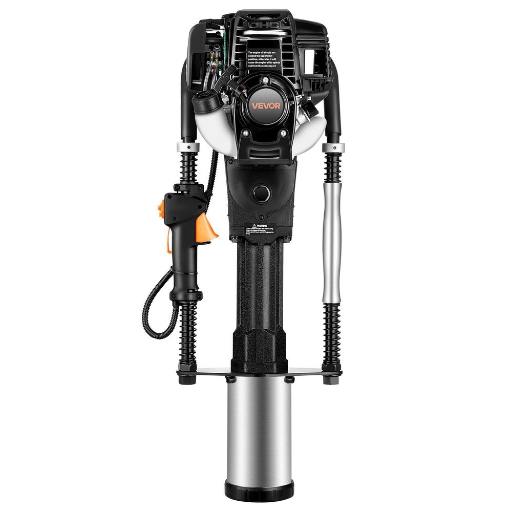 VEVOR Gas Powered T Post Driver, 37.7cc 4-Stroke Engine Efficient Post Pounder w