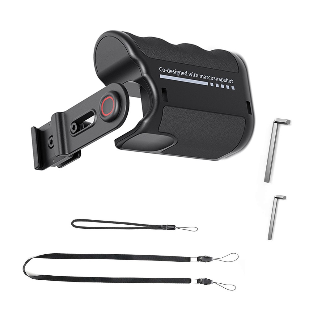 Black ABS Camera Hand Grip Holder Accessories Part For Insta360 Camera
