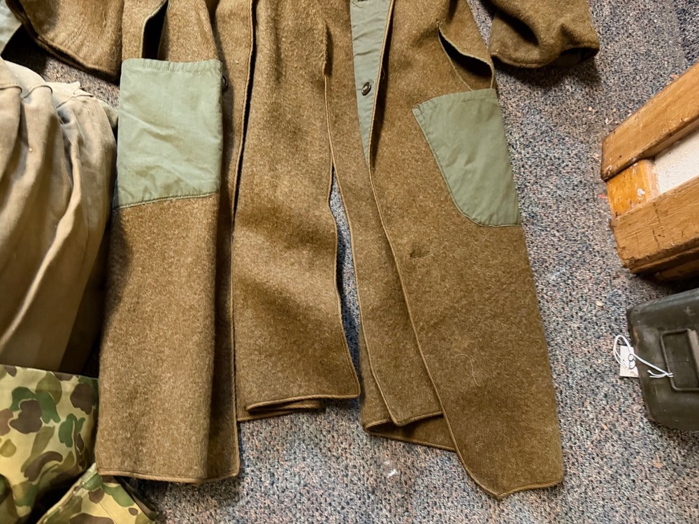 ORIGINAL WWII US ARMY WINTER M1938 GREATCOAT OVERCOAT LINER INSERT- LARGE LONG