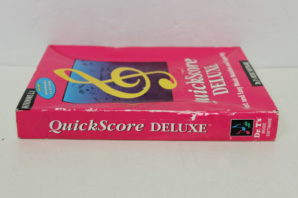 DR.T'S MUSIC SOFTWARE QUICKSCORE DELUXE WINDOWS VERSION WINDOWS 3.1