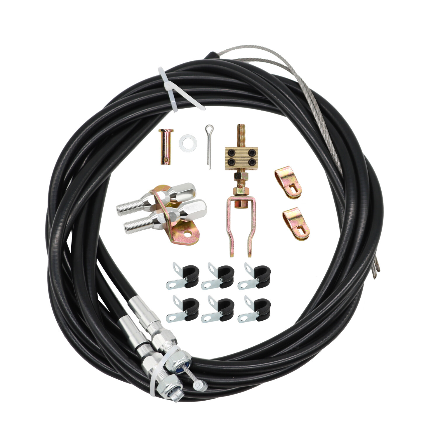 330-9371 Universal Rear Disc/Drum Emergency Parking Brake Cable Kit E-Brake Set