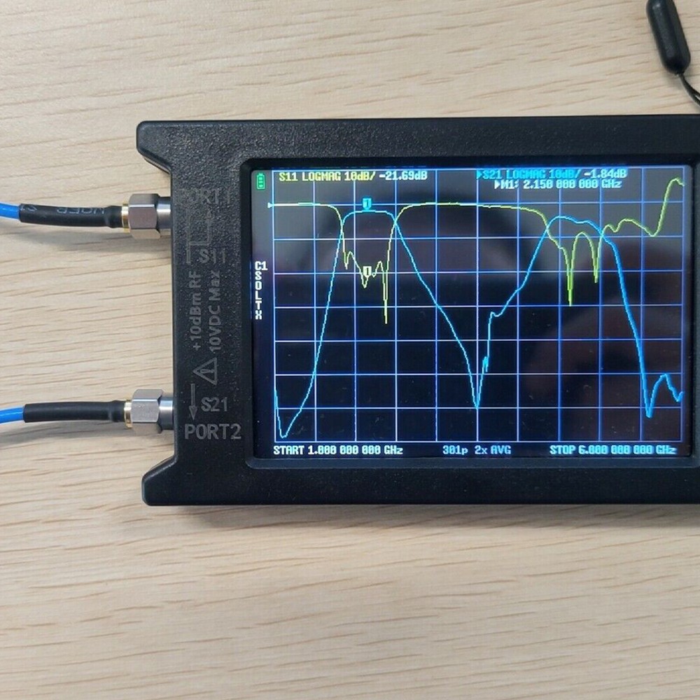 4" LiteVNA-64 VNA 50KHz-6.3GHz Analyzer Vector Network Analyzer Antenna Analyzer