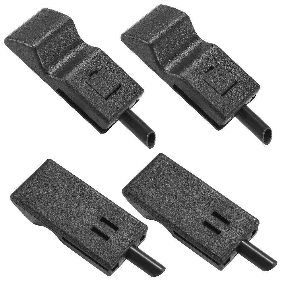 4PCS Door Lock Knobs Front/Rear Ebony For Chevy/GMC Silverado/Sierra 07-13