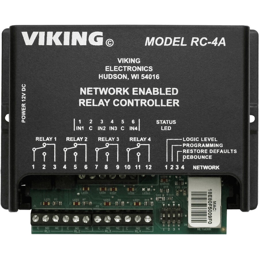Viking Electronics Network Enabled Relay Controller (RC4A)
