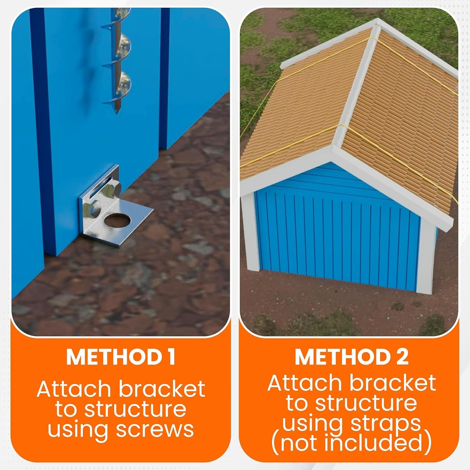 Secure 24-Inch Screw-In Ground Anchor Set - Unmatched Strength for Outdoor Use