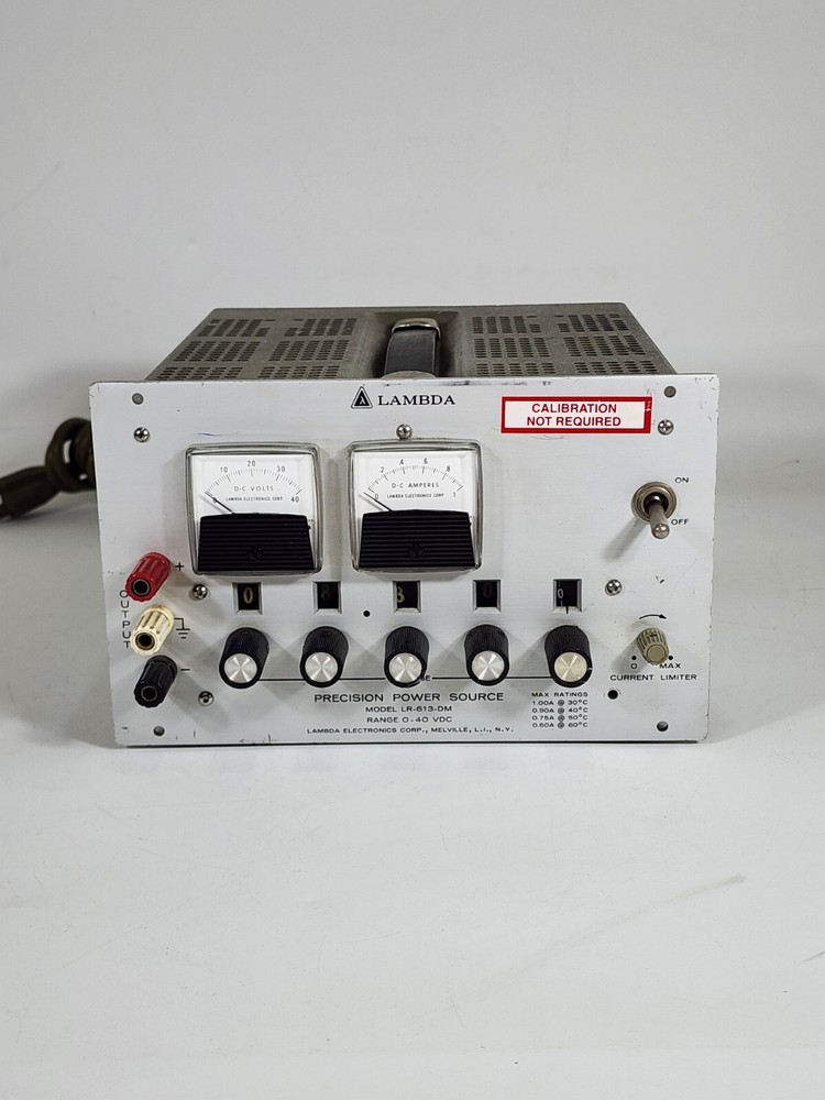 Lambda LR-613-DM ~ Precision Power Supply ~ 0-40 VDC Max 1.0 A ~ WORKS