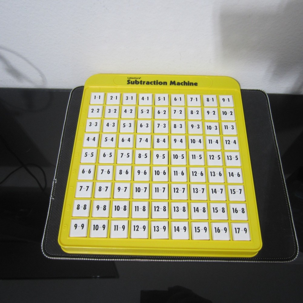 Lakeshore Subtraction Push Button Machine Math Learning Homeschool