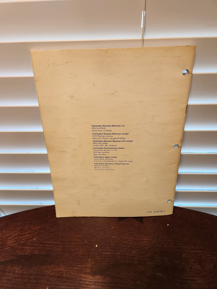 Vintage Commodore CBM Users Manual for Printer Models 2022 & 2023