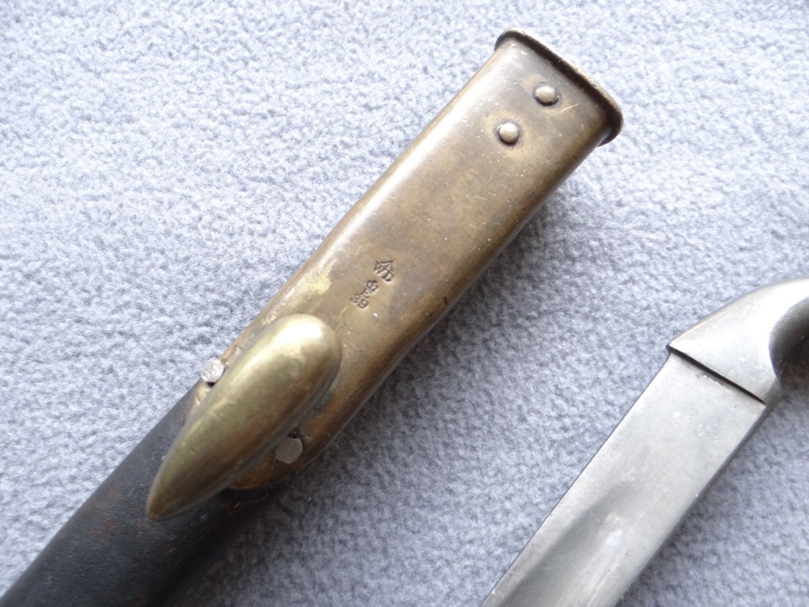 British 303 Caliber Martini Enfield M1895 Socket Bayonet and Scabbard