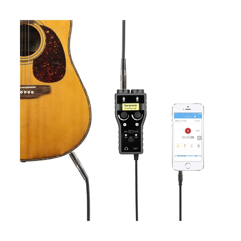 Saramonic SmartRig+ UC Two-Channel Audio Interface for USB Type-C Android Dev...