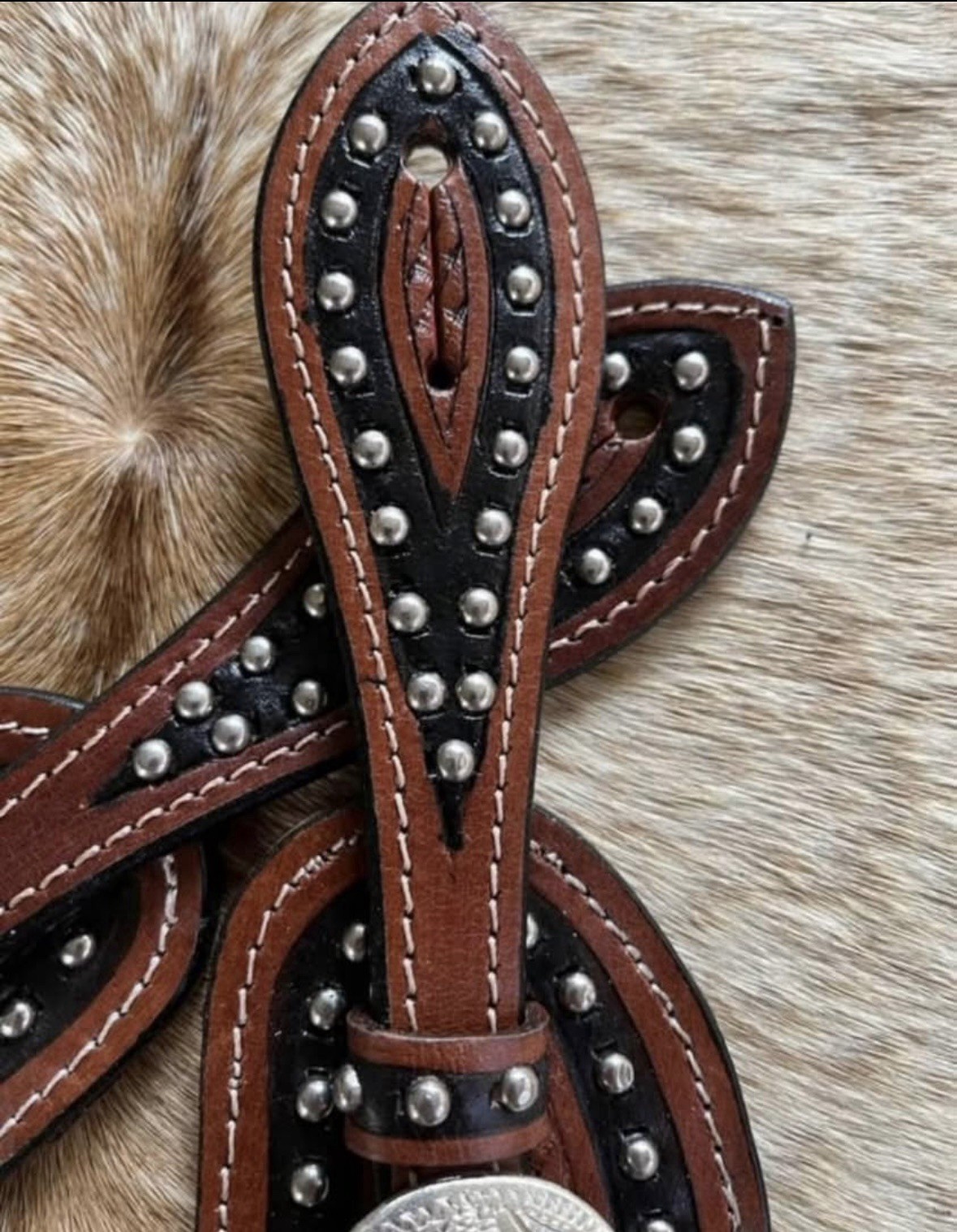 Adult Tooled Top Grain Leather Western PAIR Spur Straps Engraved Hardware