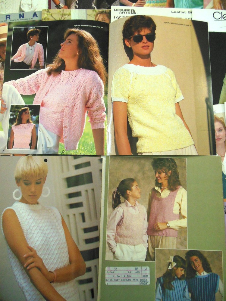 Knitting Patterns- Over 125 Designs Women's Sweaters, Leaflets & Single Patterns