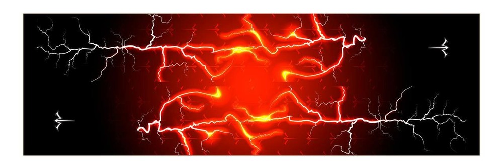 White Water Archery Orange Lightning Bolt Storm Solid Stabilizer Wrap Protection