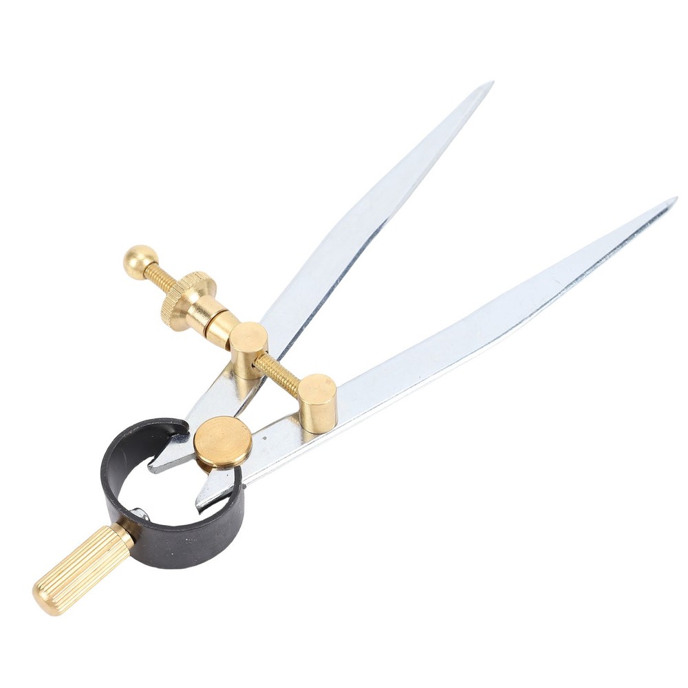 Spring Wing Divider Caliper Lockable 5in Steel Leather Compass Creaser Drafting