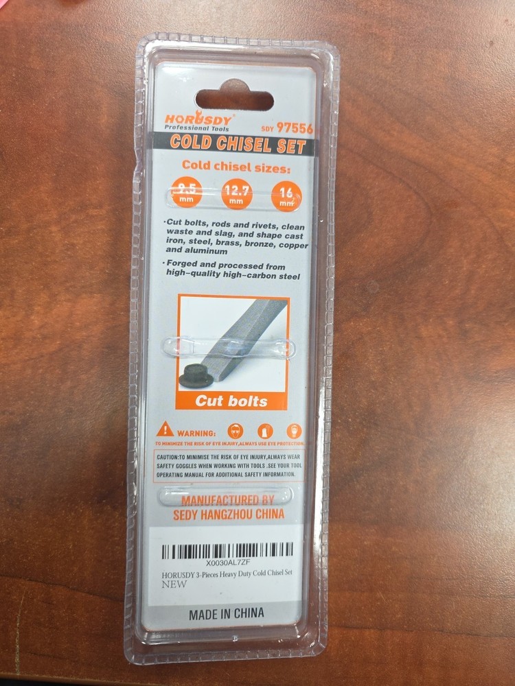 HORUSDY Cold Chisel Set - 3-Piece Heavy Duty