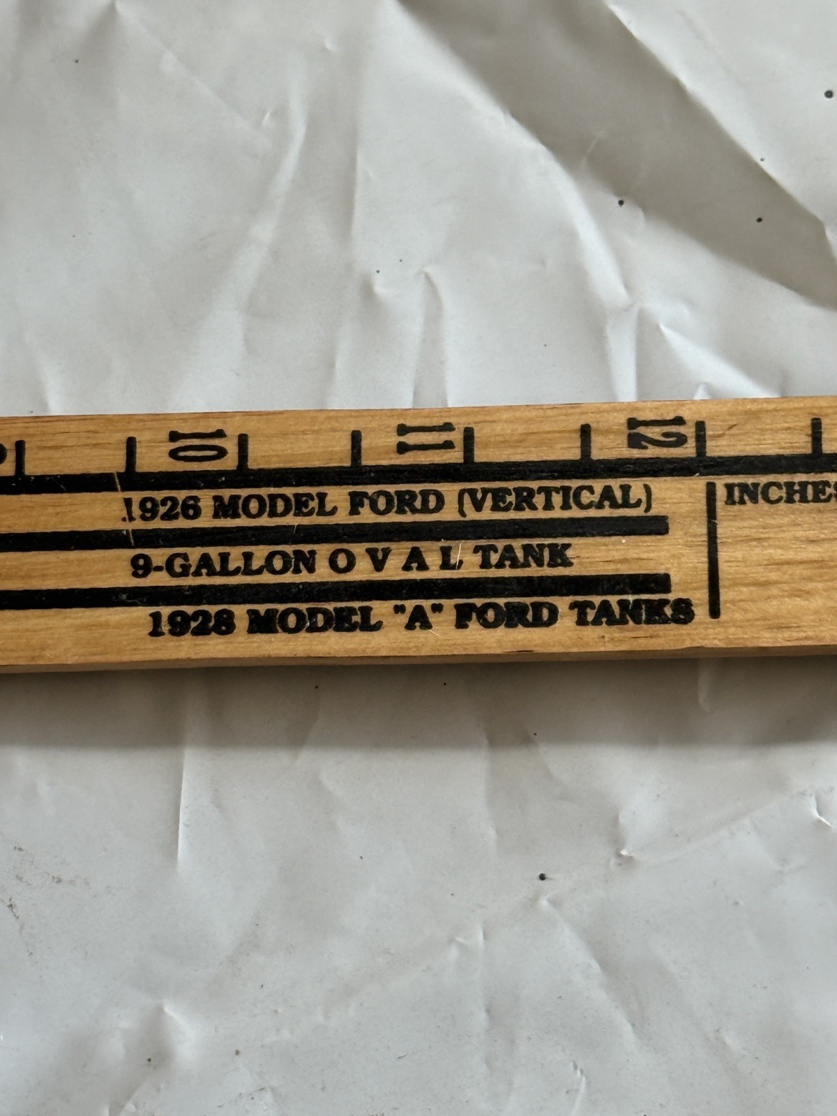 Ford Wooden Gasoline Gauge - Gas - 1926 Model T - Measuring Stick - Dipstick