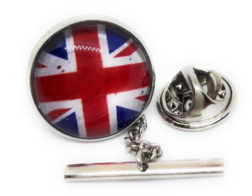 BRITISH UNION JACK FLAG FLAG TIE TACK / LAPEL PIN