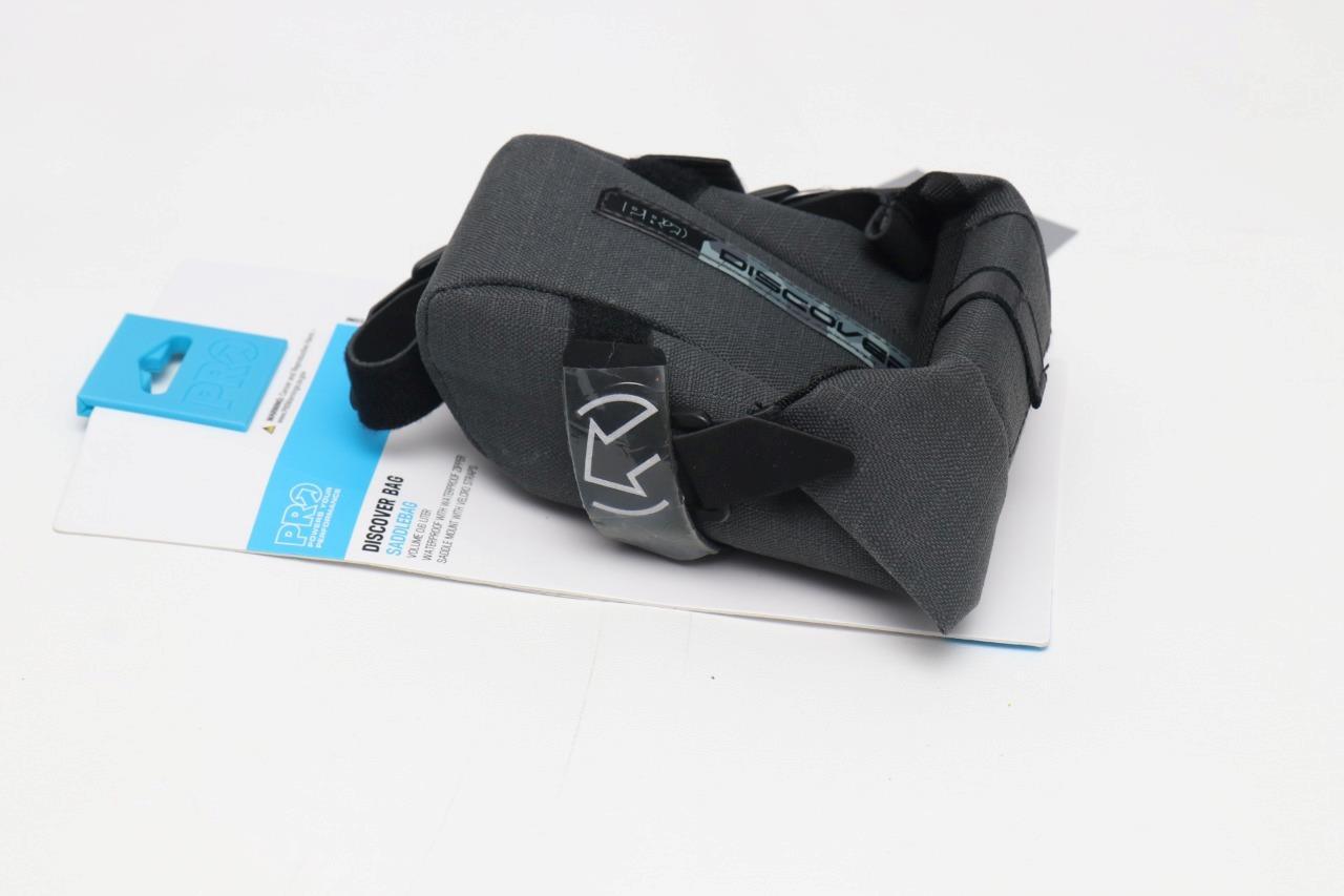 New Pro Discover Saddle Bag Waterproof Gravel Cycling Bike Seat Gray .6 Liter