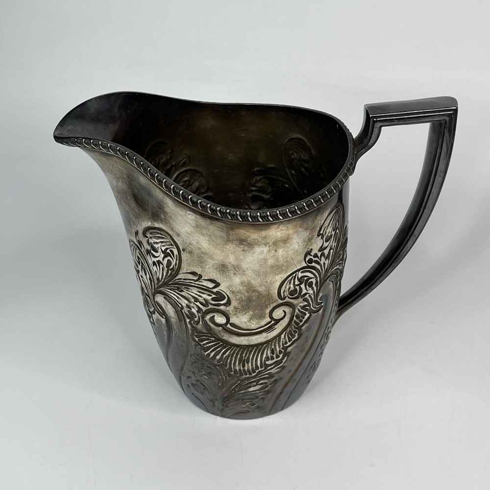Vtg Barker Brothers Silver Plate Lip Pitcher Silver Pitcher Unique