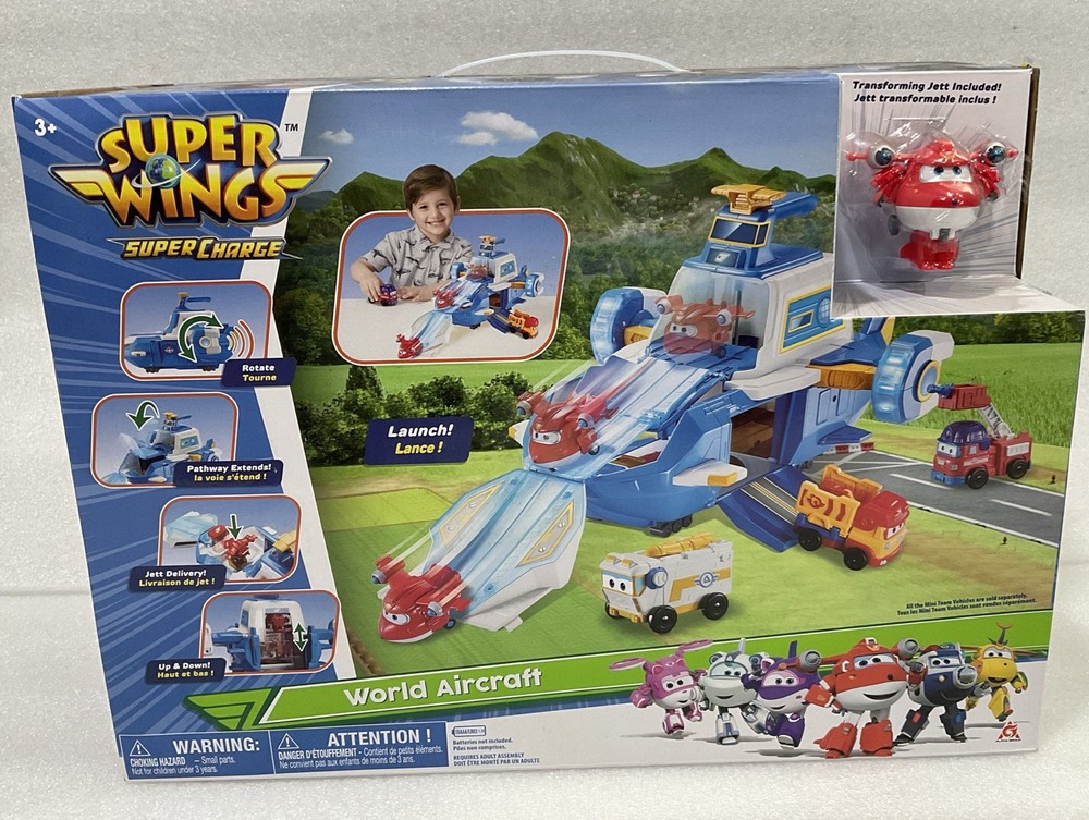 Super Wings Transform-A-Bot World Aircraft Play Set