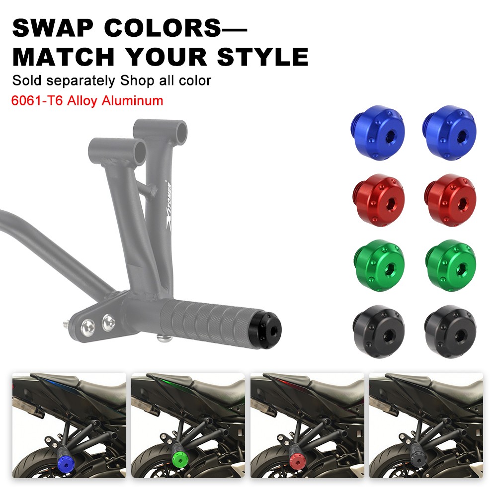 Stunt Subcage Passenger Footpegs Guard Fit For Kawasaki Z650/Ninja 650 2017-2025