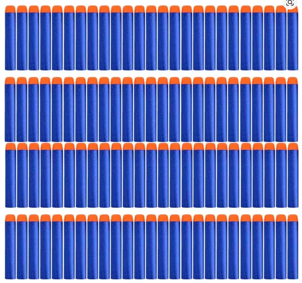100x Foam Dart Refill Pack - DARK BLUE - Nerf Compatible
