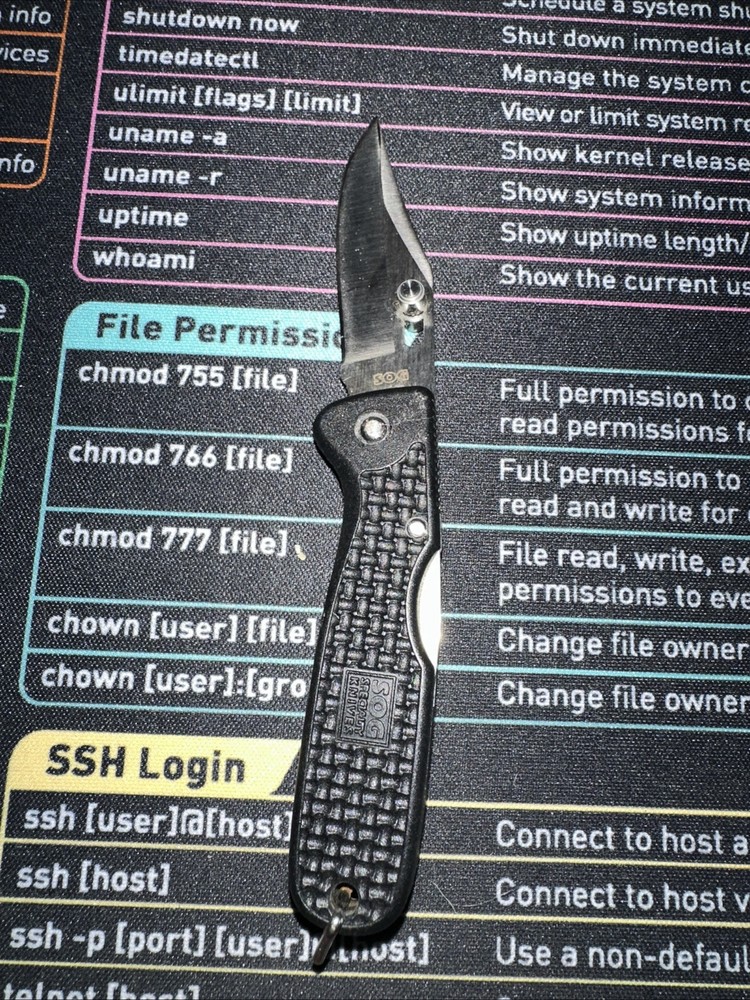 Sog Eclips Micro Pocket Knife Lock Back