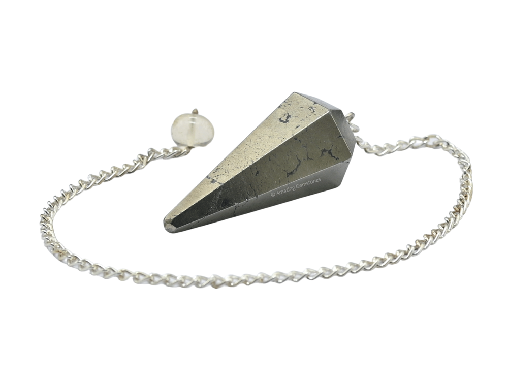 Pyrite Dowsing Crystal Pendulum