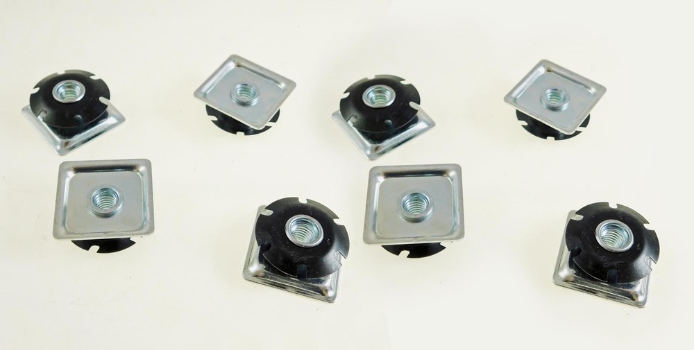 8 Pack Threaded Star Type 1-1/2"(OD) Square Tube Insert 3/8-16 Threads  S71-486
