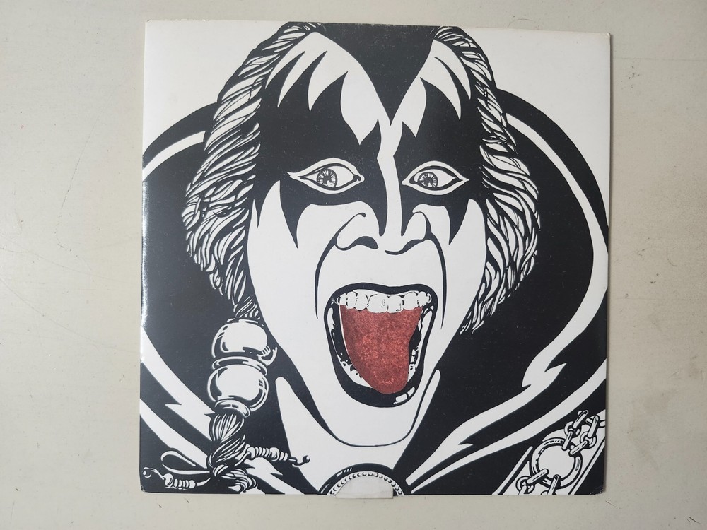 KISS RARE UK 1982 Killer Love It Loud Vinyl 45 Import Working Gene Tongue 003 VG
