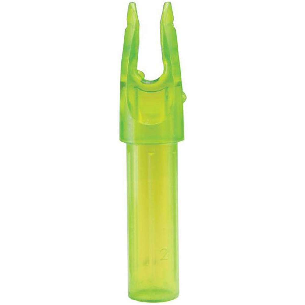 Carbon Express .244 Launchpad Precision Nock 12-Pack - Clear/Green