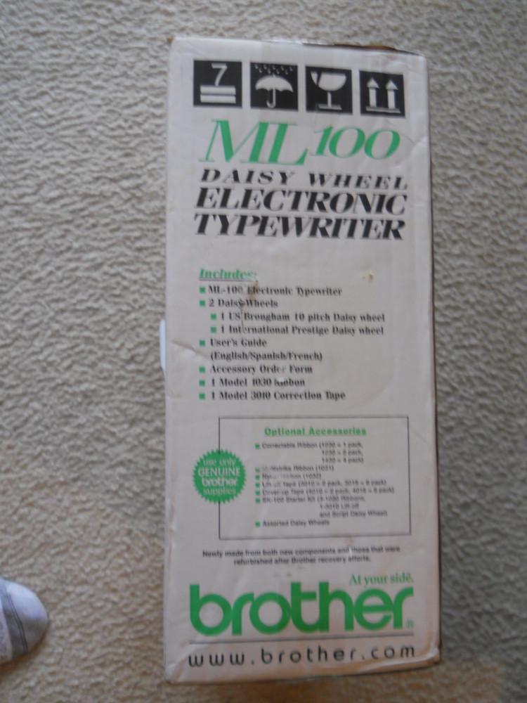 brother ml 100 standard typewriter
