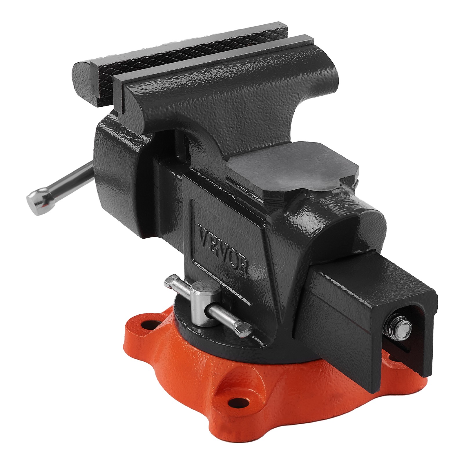 VEVOR 5" Bench Vise Multipurpose Heavy Duty Ductile Iron Swivel Locking Base
